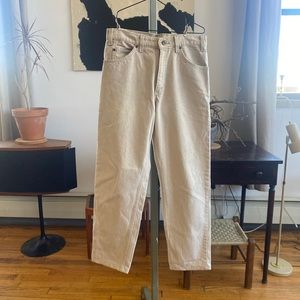 Vintage Levi's 550 orange tab jeans
